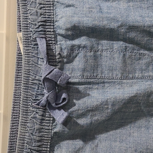 NWT Basic Edition blue denim look capris - Picture 2 of 6